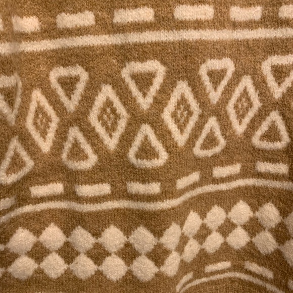 SALE!Jcrew Relaxed Half Zip Sweater Geometric Knit - Picture 5 of 8